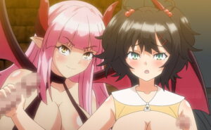サキュバス★コネクト！ 第4話 唯奈の一日ウェイトレス み～んなまとめてぶっかけサービス Sample 1